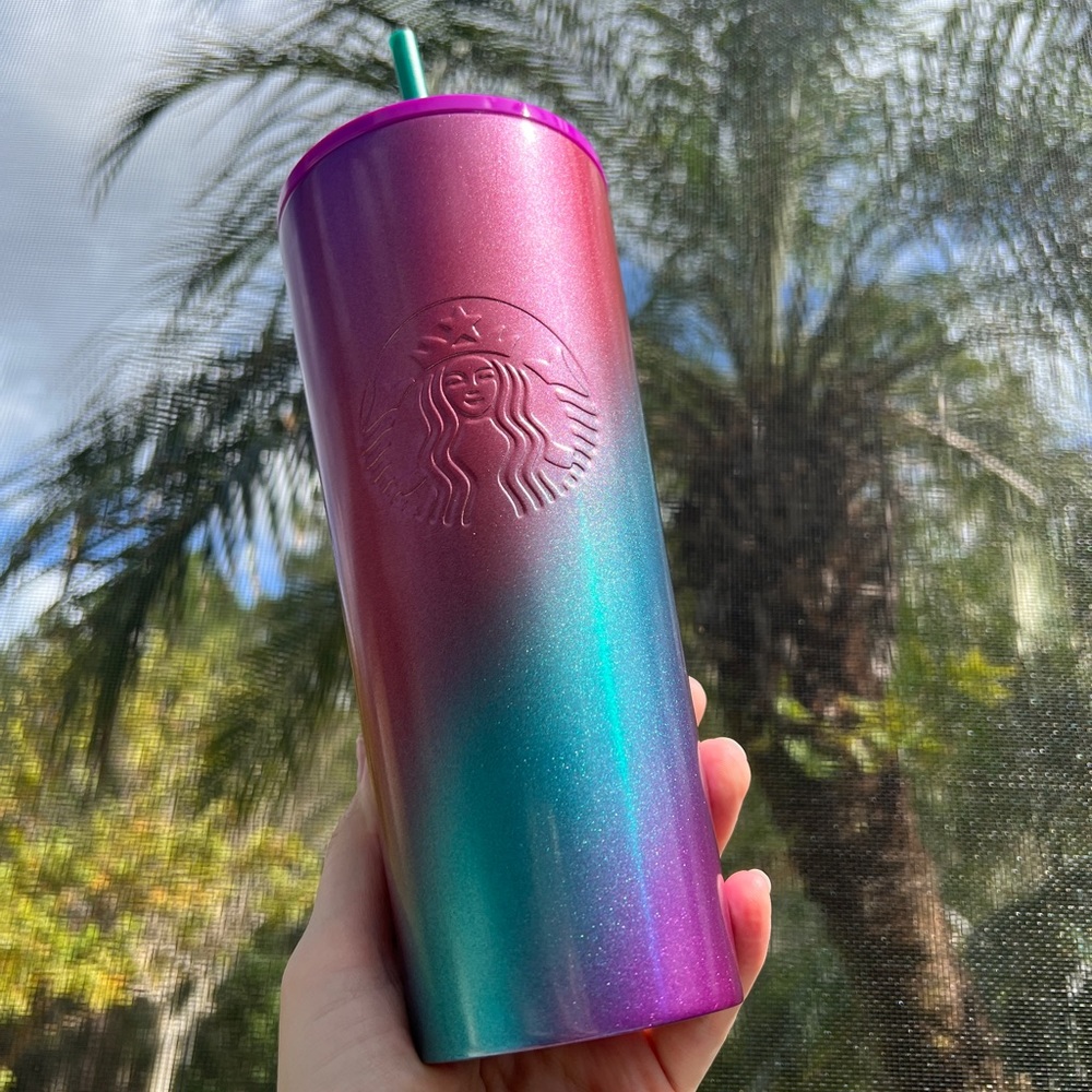Starbucks 2022 Spring Release Shimmer Ombre Stainless Steel Tumbler - Picture 4 of 5